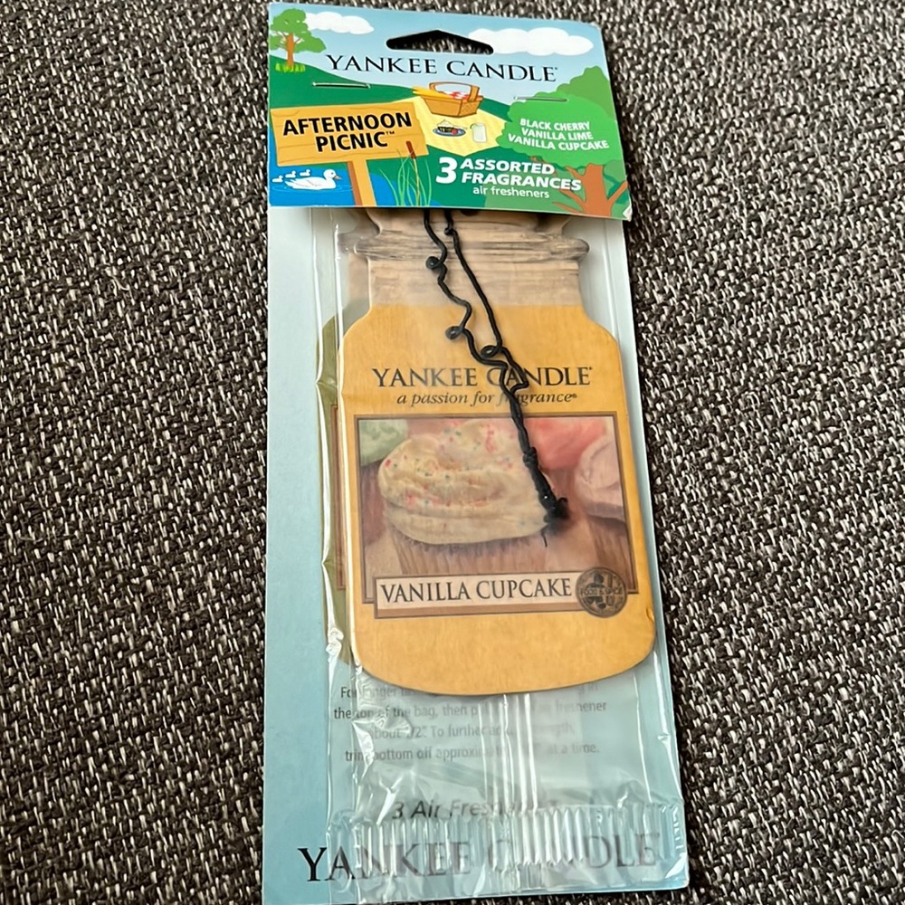 Yankee Candle Two Car Jar Air Fresheners NIP